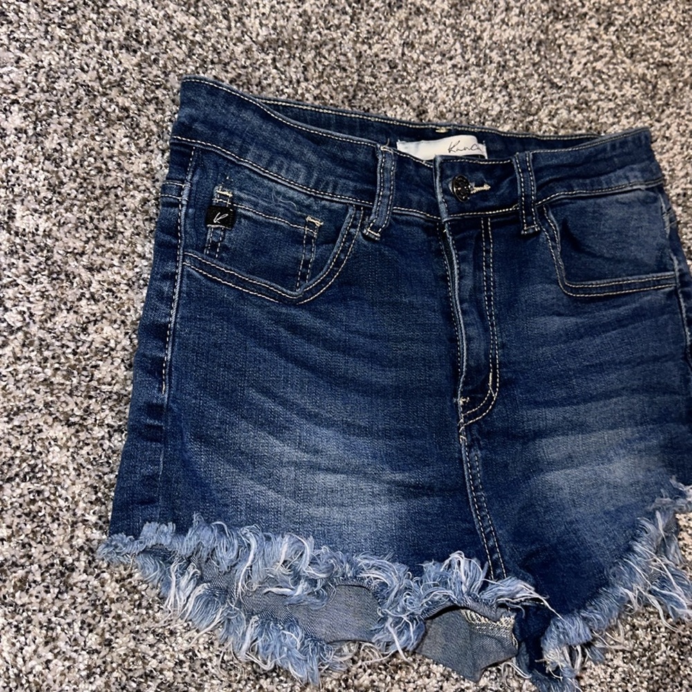 KanCan Brand Jean Shorts No Size Listed Fits like Juniors Sz 2 Great Condition - Picture 3 of 6